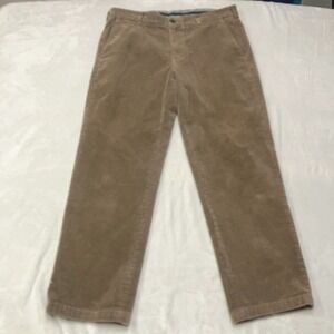 Brooks Brothers Corduroy Pants Mens 34x30 (Fits 34x28) Brown Clark Fit Stretch
